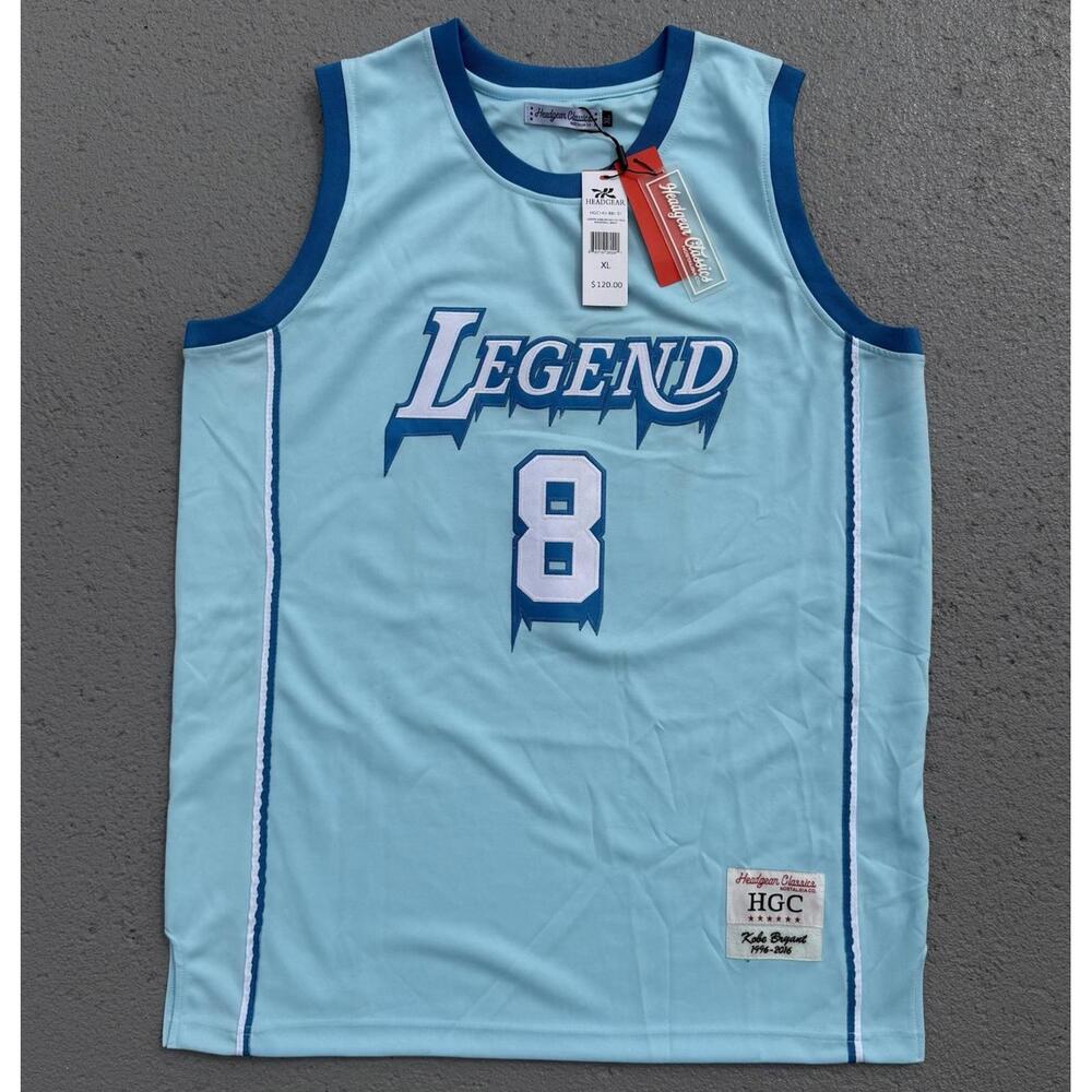 Men’s Headgear Classics Los Angeles Lakers Kobe Bryant Legend Jersey Ice Blue XL